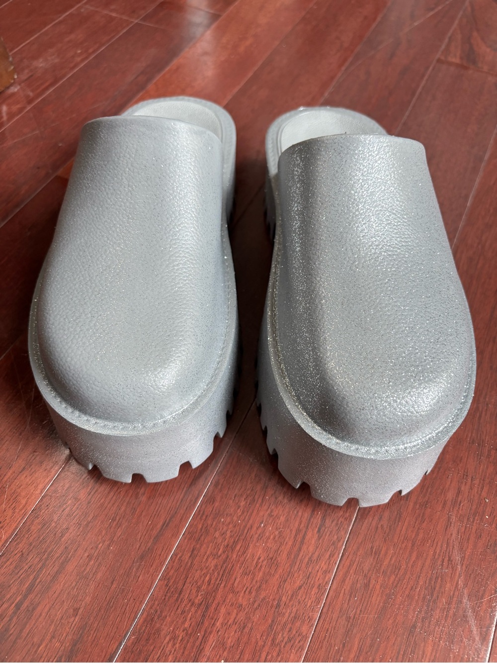 Portland boot Company, silver glitter clog, clogie, women’s size 7, NEW - Picture 5 of 9